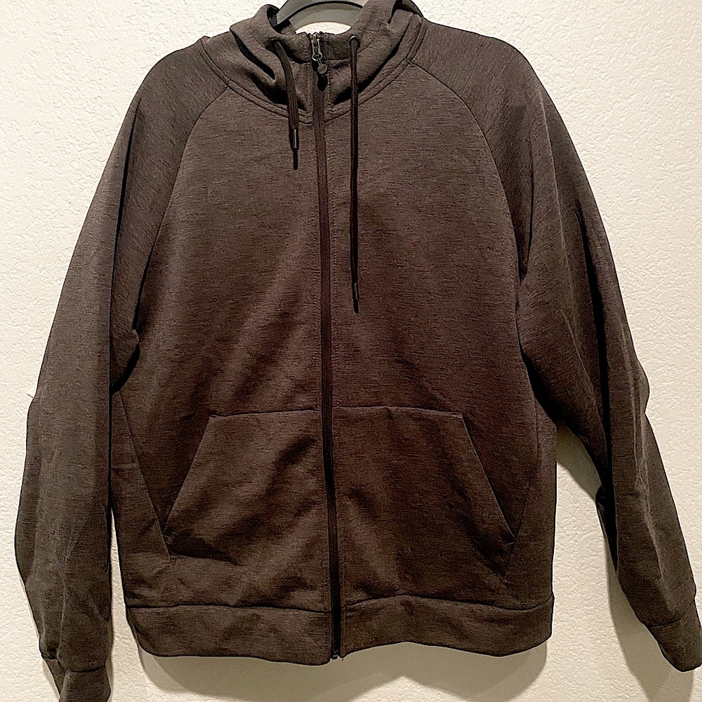 Large dark grey 32 degree water resistant lightweight jacket